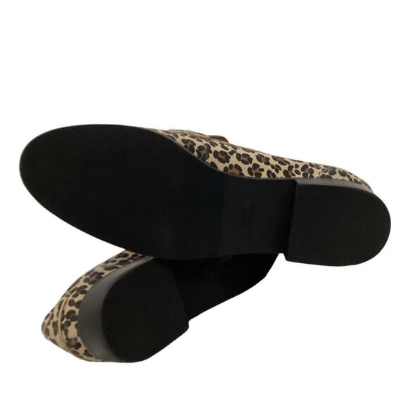 Stuart Weitzman Owen Buckle Loafer In Spotted Cheetah Suede Golden Beige 7.5 - Picture 15 of 15